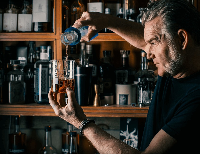Master Distiller & Blender Rob Dietrich Blending Whiskey
