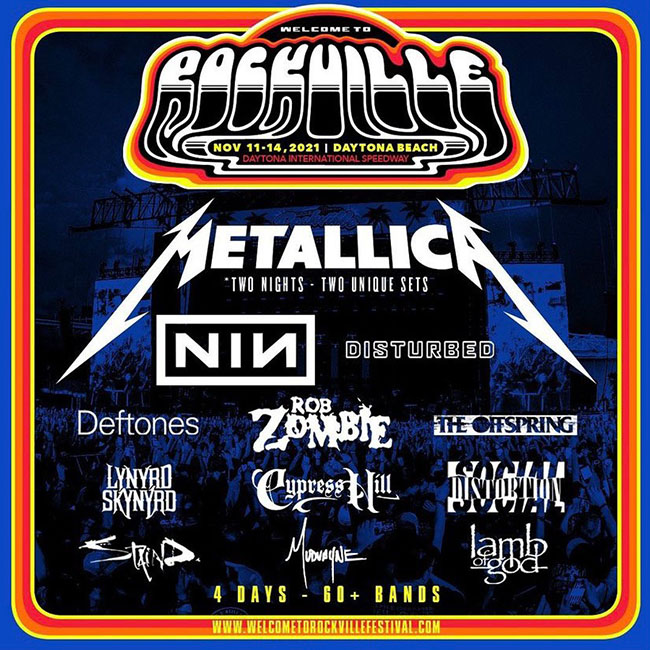 Rockville Festival 2021 Event Lineup Poster