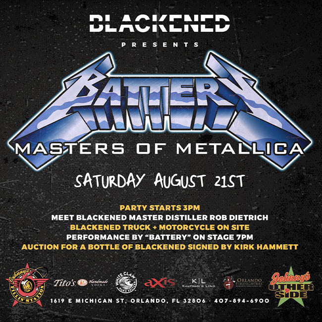 Battery Masters of Metallica Event Poster