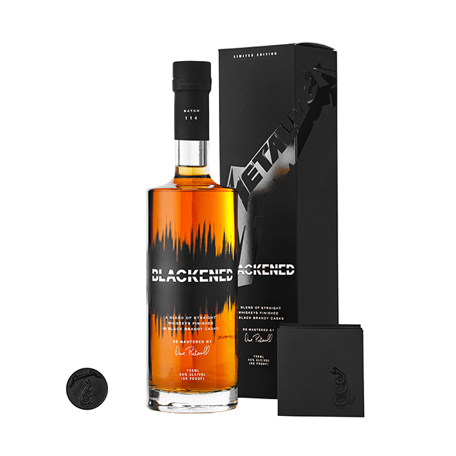 BLACK Album Whiskey Pack Items: Collectible BLACEKEND Coin, Bottle, Box, Snakebyte Cocktail Booklet
