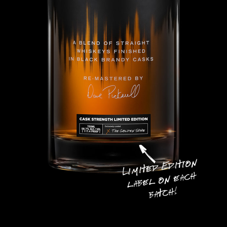 BLACKENED American Whiskey Cask Strength Bottle Sticker