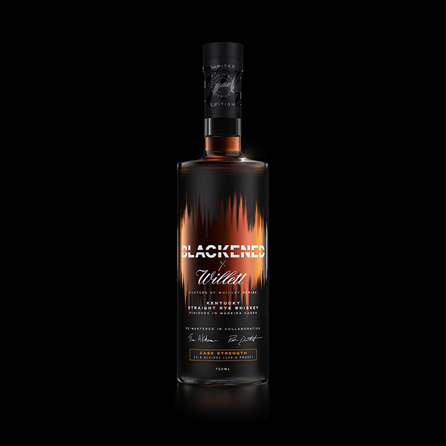 BLACKENED X Willett: Master of Whiskey Series Kentucky Straight Rye Whiskey Bottle